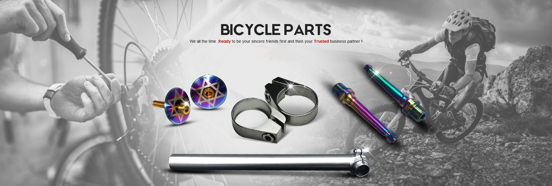 Bicycle titanium alloy parts